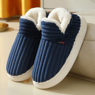 Chausson polaire en forme de baskets en velours