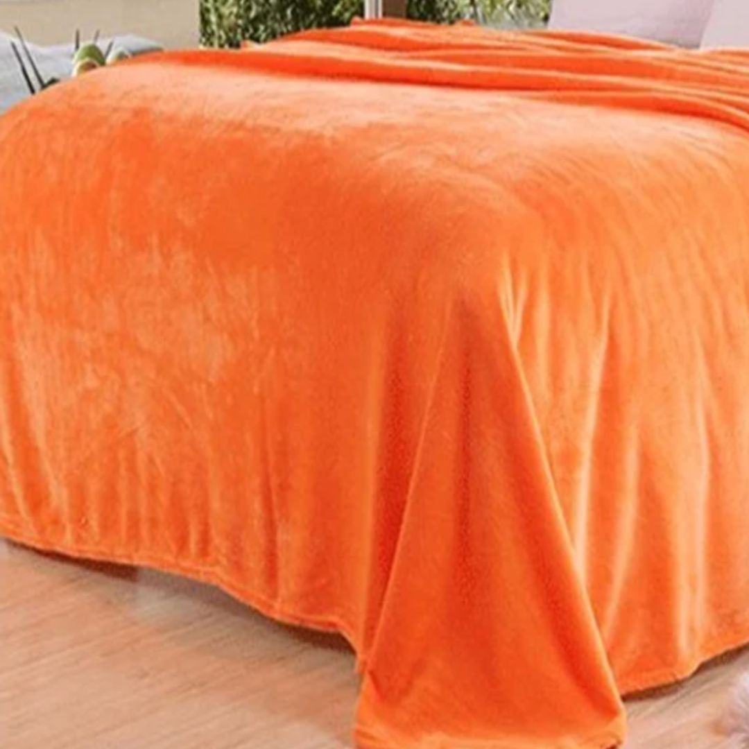 Plaid polaire uni douce