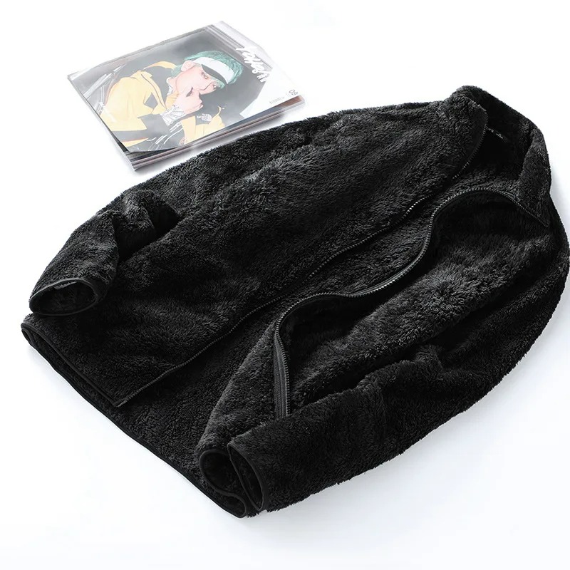 Veste polaire femme en velours à fermeture éclair