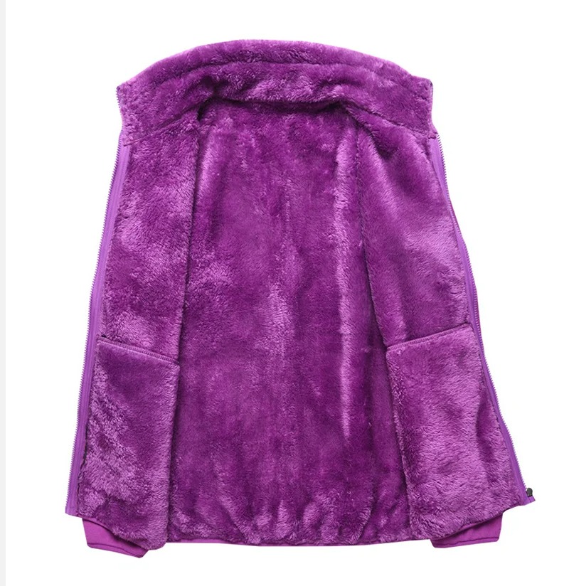 Veste polaire pour femme thermique de camping