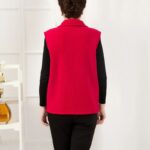 Polaire sans manche femme rouge chic et élégante